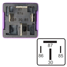 Relé 12V 40A, 4 term. con resistencia GM/VW