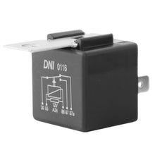 Relé aux universal 12V 40-30A, 5 term. con soporte