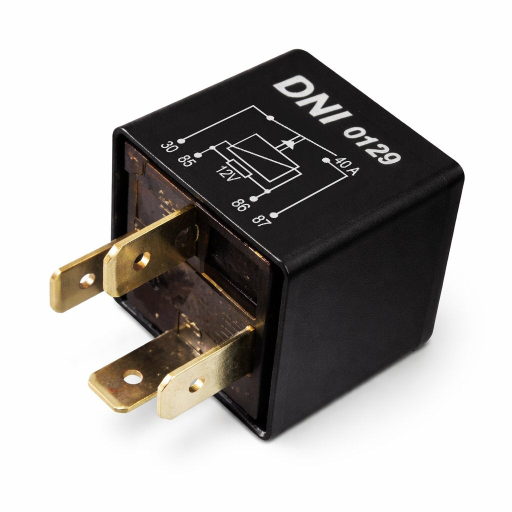 Relé aux universal 12V 40A, 4 term.