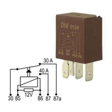 Relé mini aux 12V 40-30A, 5 term.