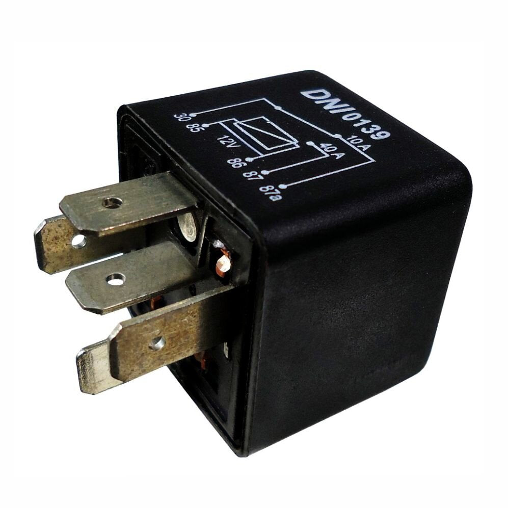 Relé aux reversor 40/10A 12V, 5 term.