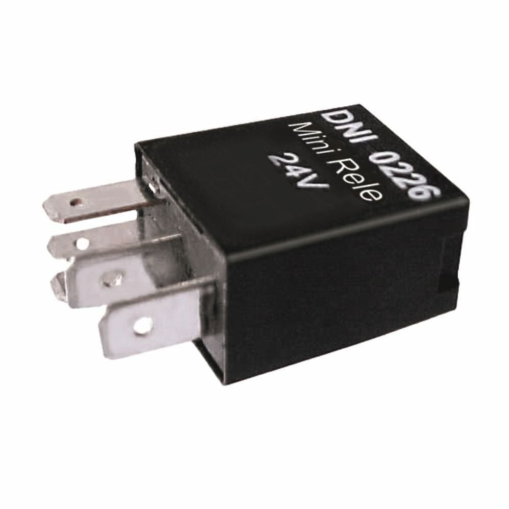 Mini relé aux reversor 40/30A 24V, 5 term.