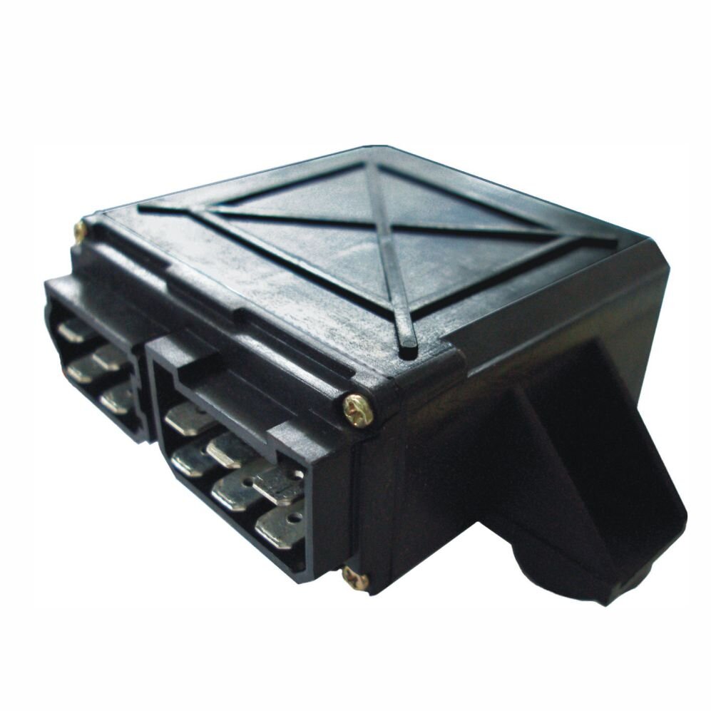 Relé intermitente 24V, 10 term. con soporte