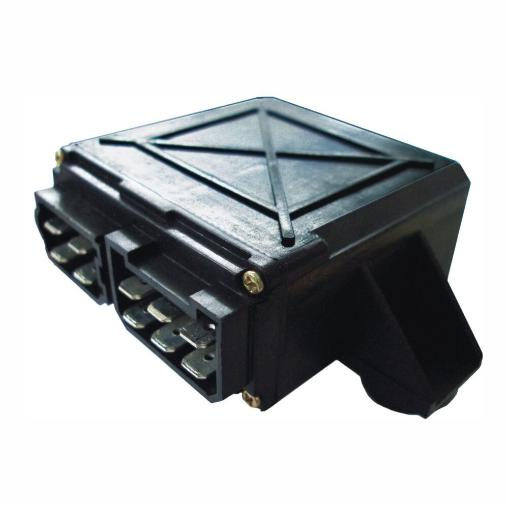 Relé intermitente 12V, 10 term. con soporte