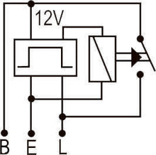 Relé intermitente Terminales Invertidos 12V, 3 terminales