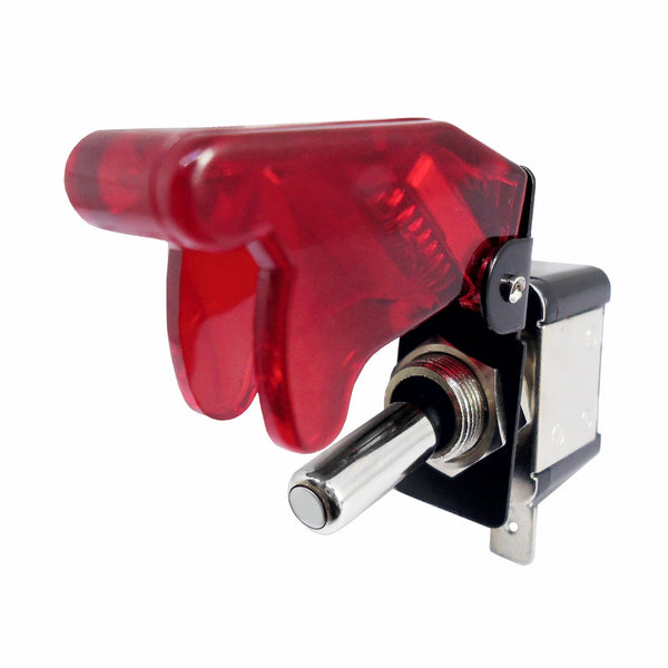 Interruptor 2 posiciones 400W capucha LED rojo