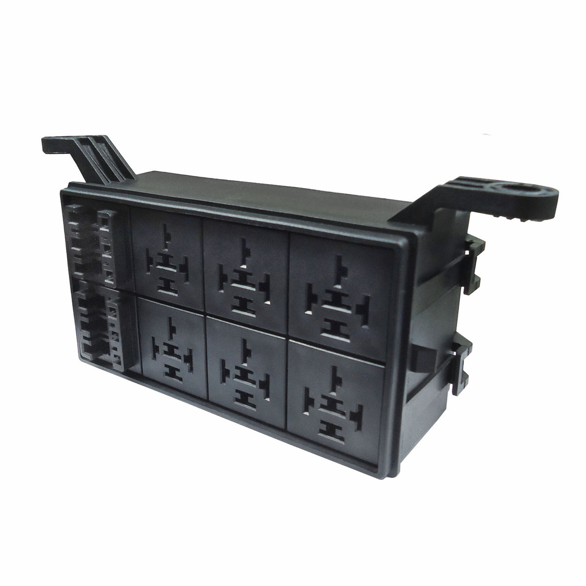 Caja de fusibles y relé hasta 6 circuitos universal