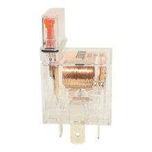 Relé aux inversor acrílico c/LED y fusible 40/30A 12V, 4 term.