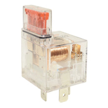Relé aux inversor acrílico c/LED y fusible 40/30A 12V, 4 term.