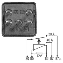 Relé aux reversor tipo aguja 40/30A 12V