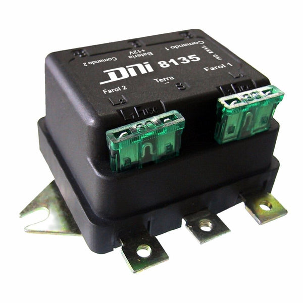 Relé doble de farol 500W 12V, 6 term.