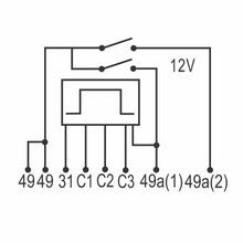 Relé comando intermitente 12V, 8 term. Toyota