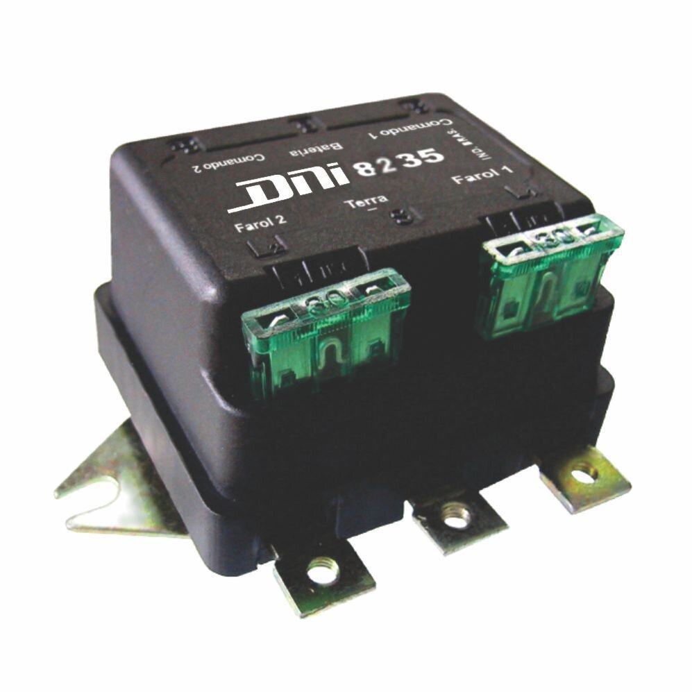 Relé doble de farol 500W 24V, 6 term.