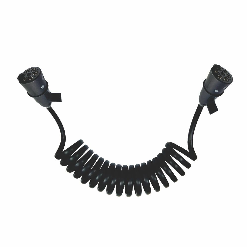 Cable espiral eléctrico 4,5m con enchufe 7 polos